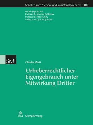 cover image of Urheberrechtlicher Eigengebrauch unter Mitwirkung Dritter